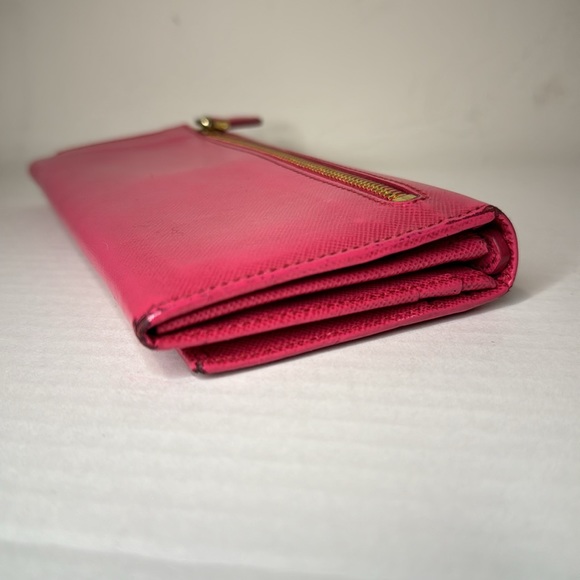 PRADA Saffiano Leather Continental Wallet - Picture 4 of 11